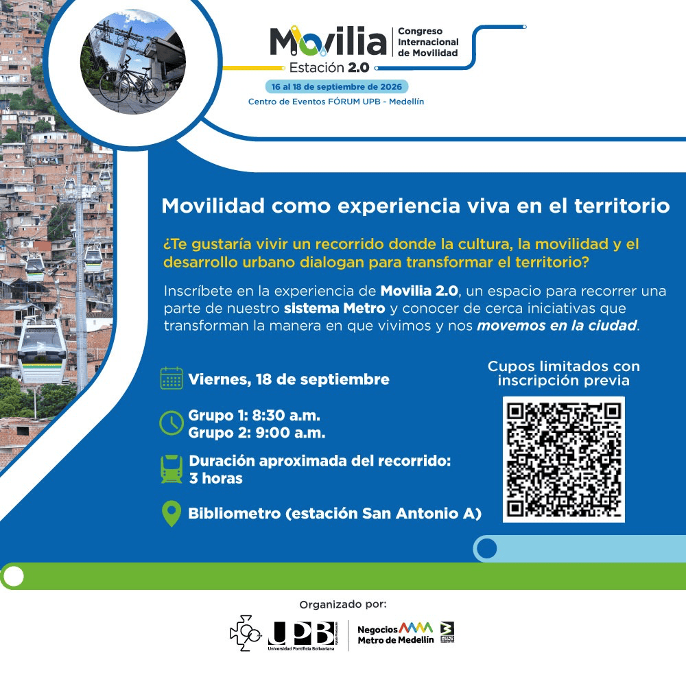 Movilidad como experiencia viva en el territorio - Movilia 2026, viernes 18 de septiembre, inscripcion previa
